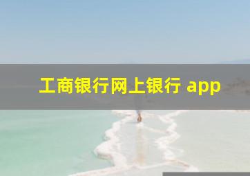 工商银行网上银行 app